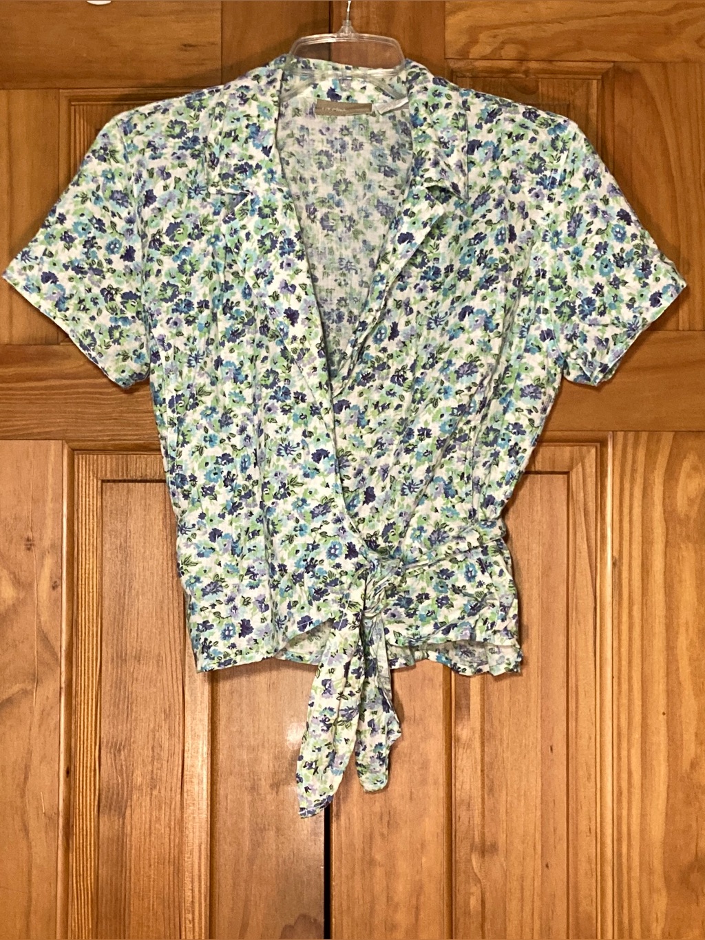 Nwot Vintage Liz Claiborne Cropped Tie Waist Top Size 10